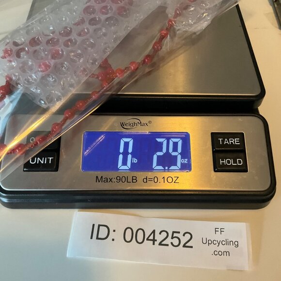 Vintage New Handmade Red Glass Coral Long Necklace Carved Elephant Boho - Picture 5 of 5